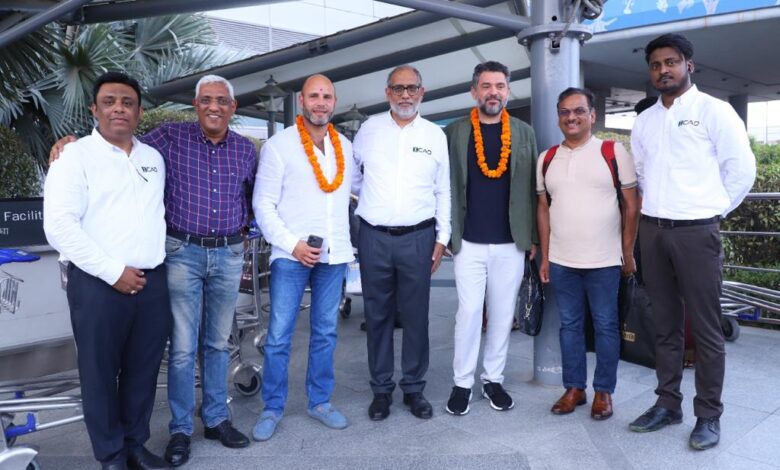 ICAD forays into the Indian Market Delegates arrive at the Indira Gandhi International Airport